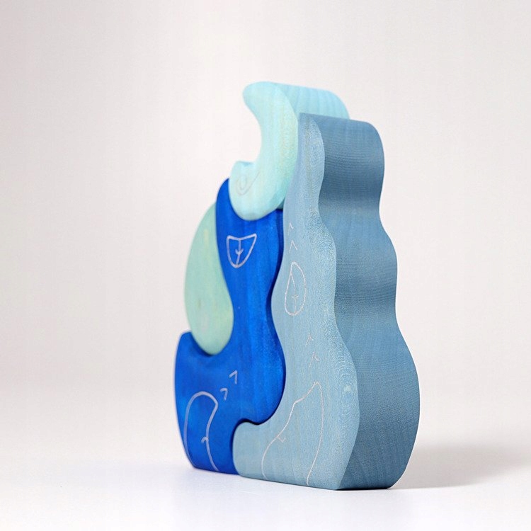 Klocki drewniane dla dzieci Klocki Grimms Podniebne Kształty 4 el. 1+ Liczba elementów 4 szt.