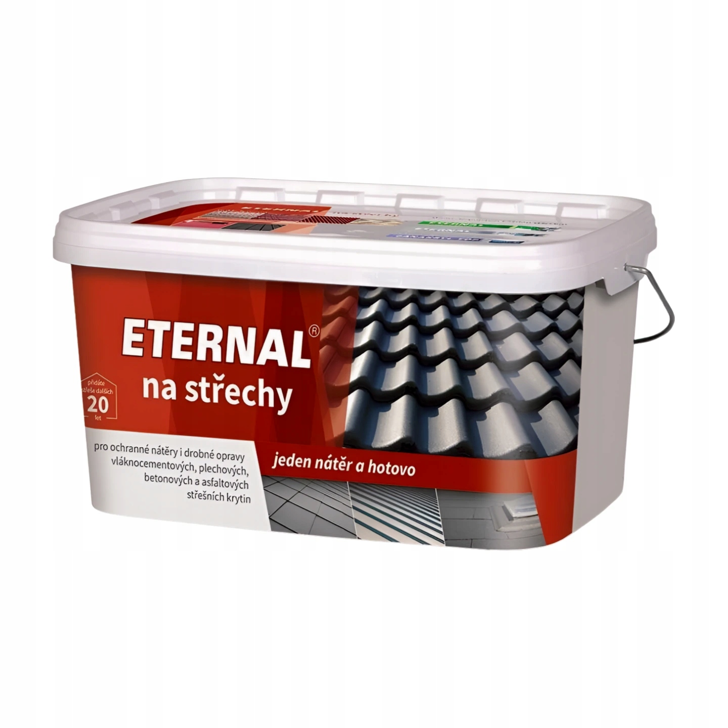 Eternal na strechy Farba: Biela 301, Hmotnosť: 10 kg