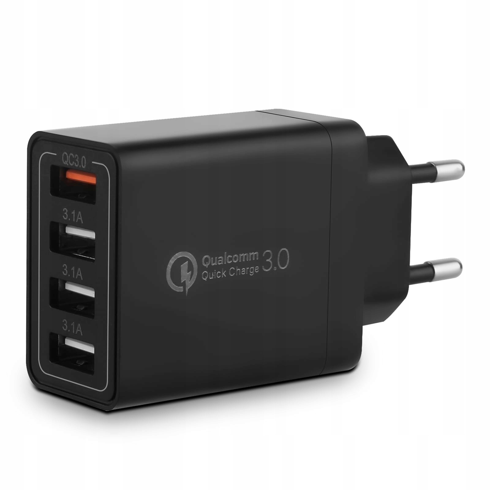 USB ŁADOWARKA 4-Portowy Adapter USB 33W QC 3.0