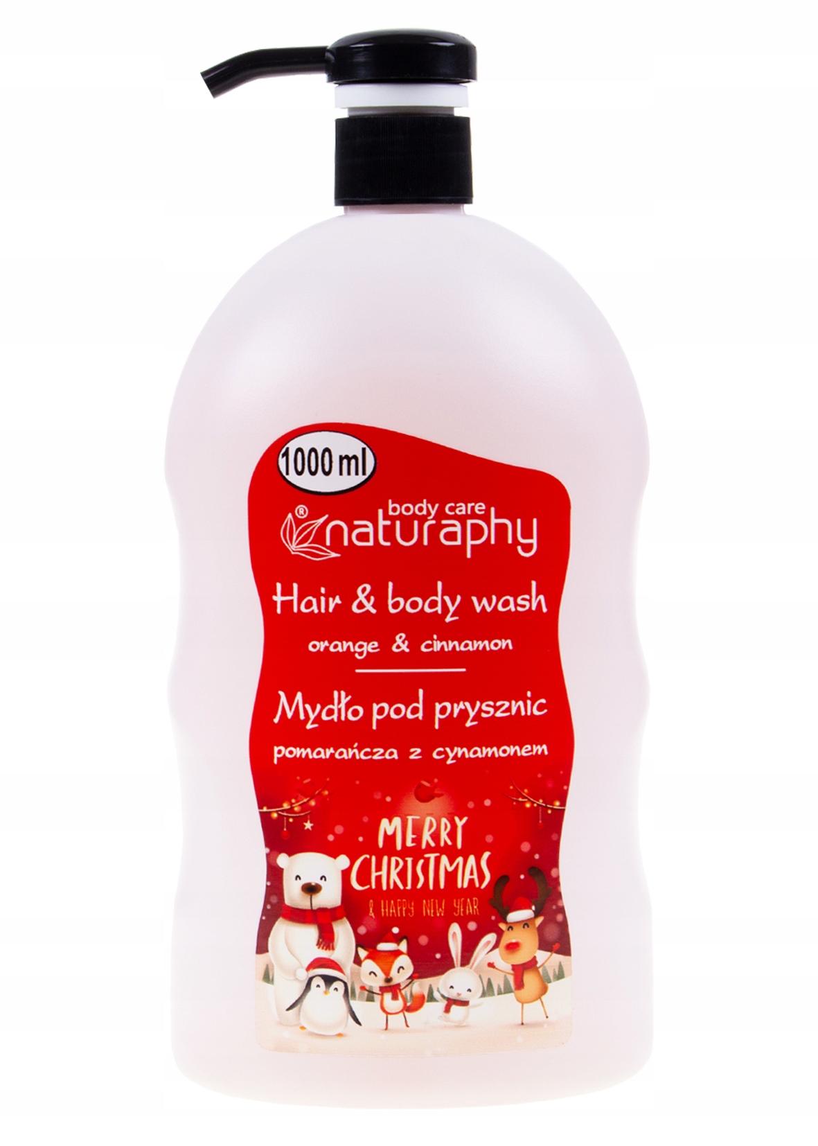 

Świąteczne mydło pod prysznic pomarańcza z cyn. 1L