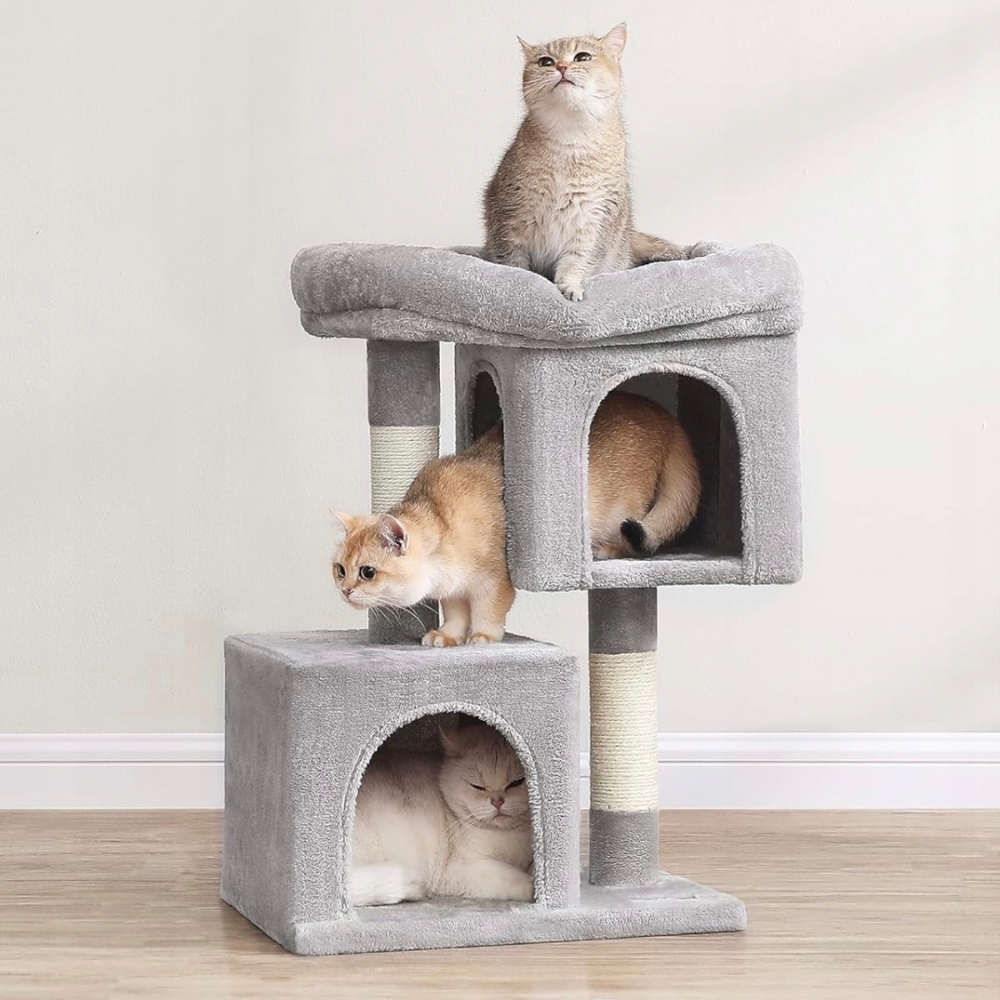 Levně Škrabadlo nízké, pelíšek, škrabací sloupek, věž Mb Drapak Pro Kočky