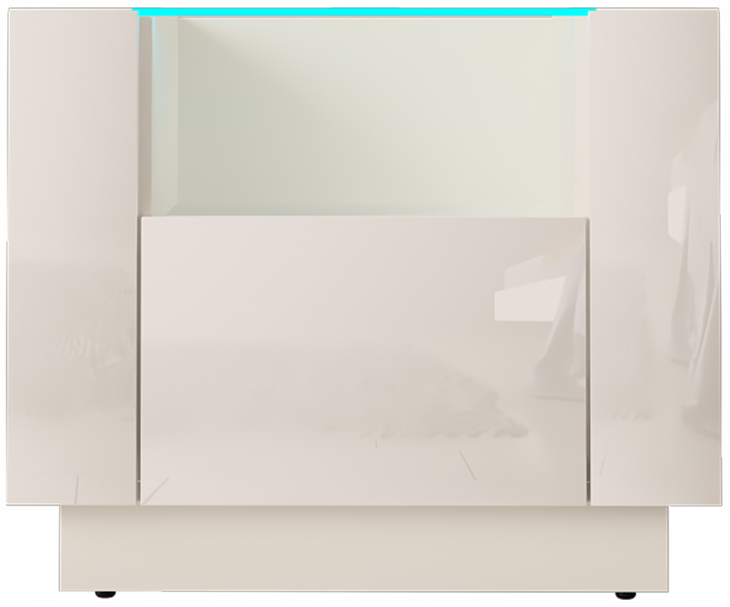 Szafka nocna biały połysk z oświetleniem LED Kod producenta ESCADA 4BMBP+LR