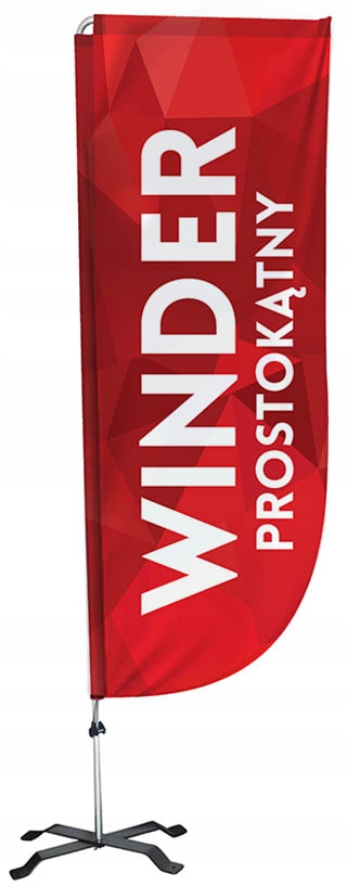 Flaga Reklamowa prostokątna Winder 220x90cm żagiel Rodzaj zestaw