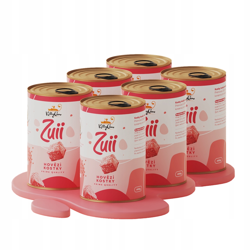 Levně 6x Zuii Kostky hovězí svaloviny, 400 g