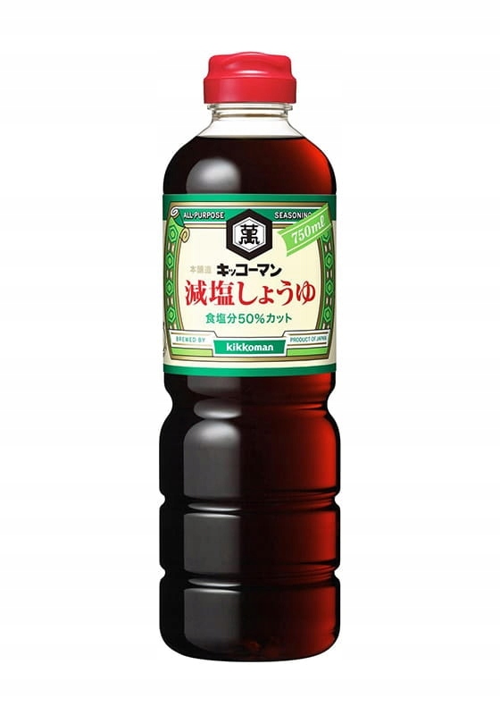 

Japoński sos sojowy niskosodowy, -50% soli - 1 L