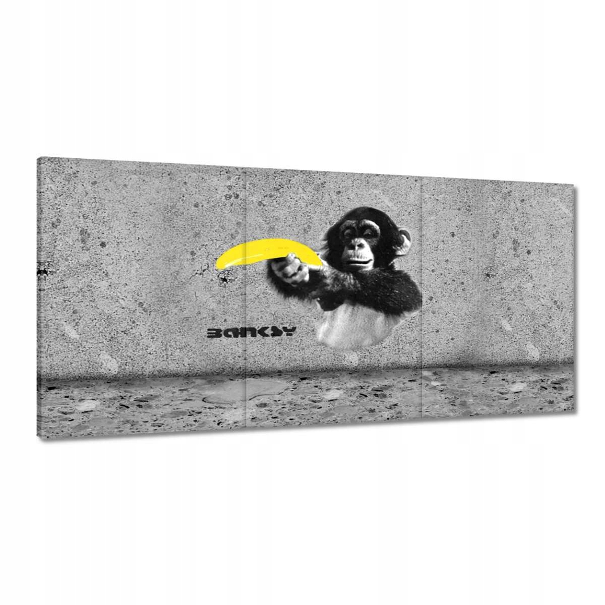 Obrazy 180x90 Banksy Banán Opica