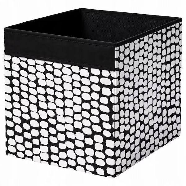 

Ikea Drona pudełko wkład szuflada Kallax kropki
