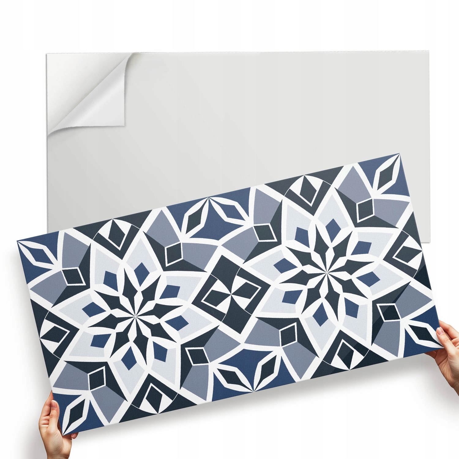 Dekorativní vinylový panel Vzor květin v geometrickém provedení 120 x 60 cm