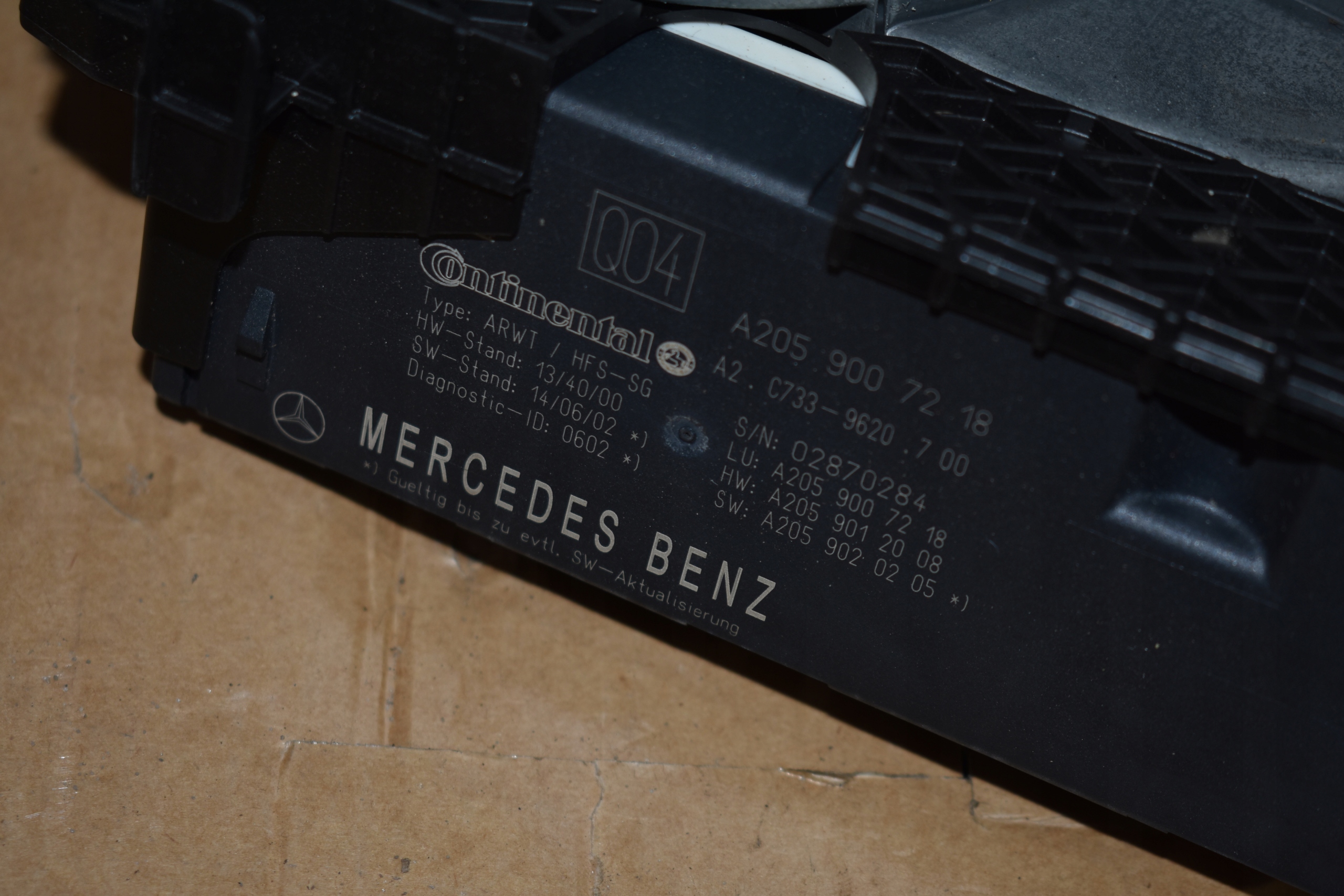 mechanism bonnet + module MERCEDES W253 W205 1