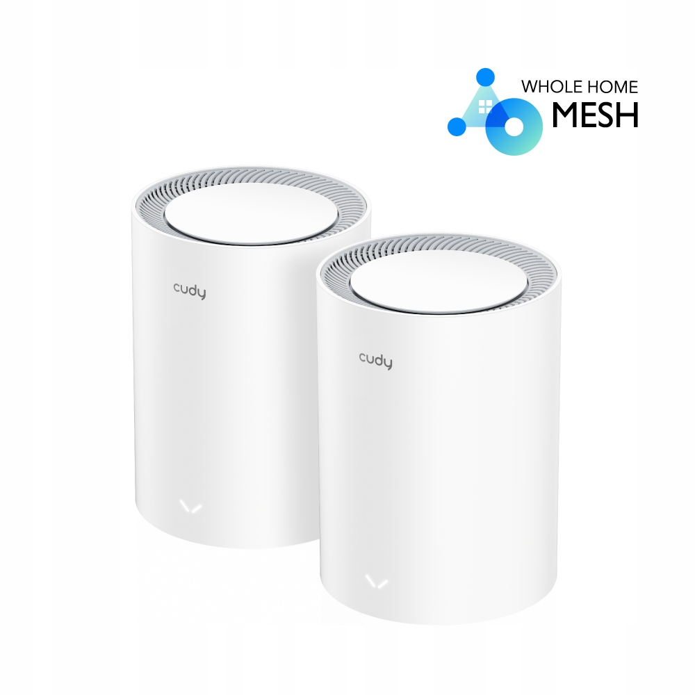 Cudy M1800 AX1800 Wi-Fi 6 Mesh Solution 2-Pack, Dual-Band, 1201+574Mbps…