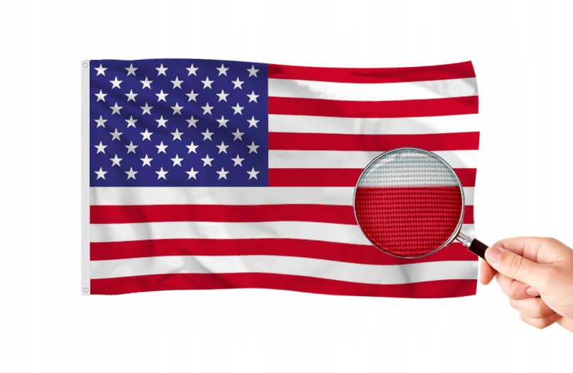 Mocna Flaga Usa 150x90 cm Stany Zjednoczone Ameryka Solidny Materiał