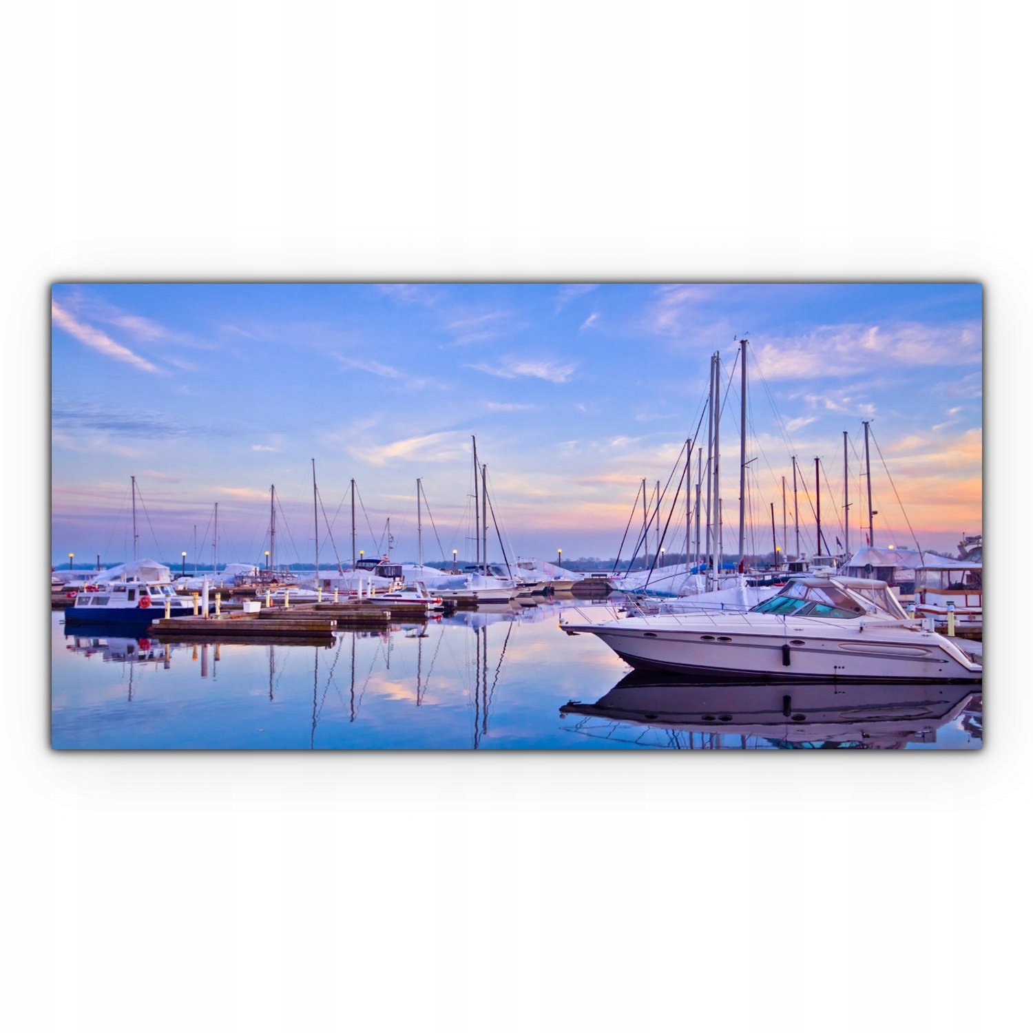 

Canvas do sypialni 120x60 Toronto Przystań Łódki