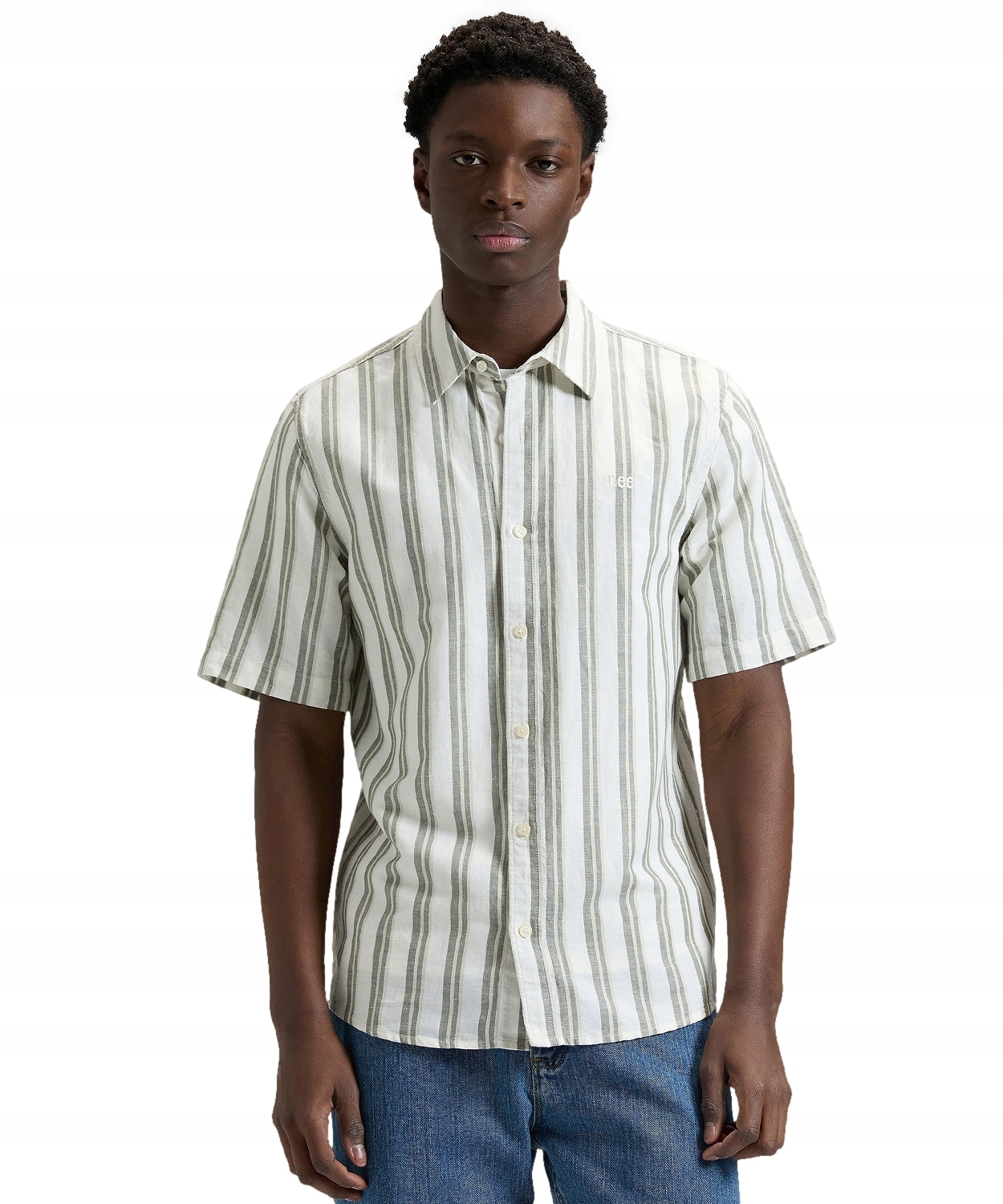 Košile Lee Ss Shirt 112376570 Lichen Cove Stripe M