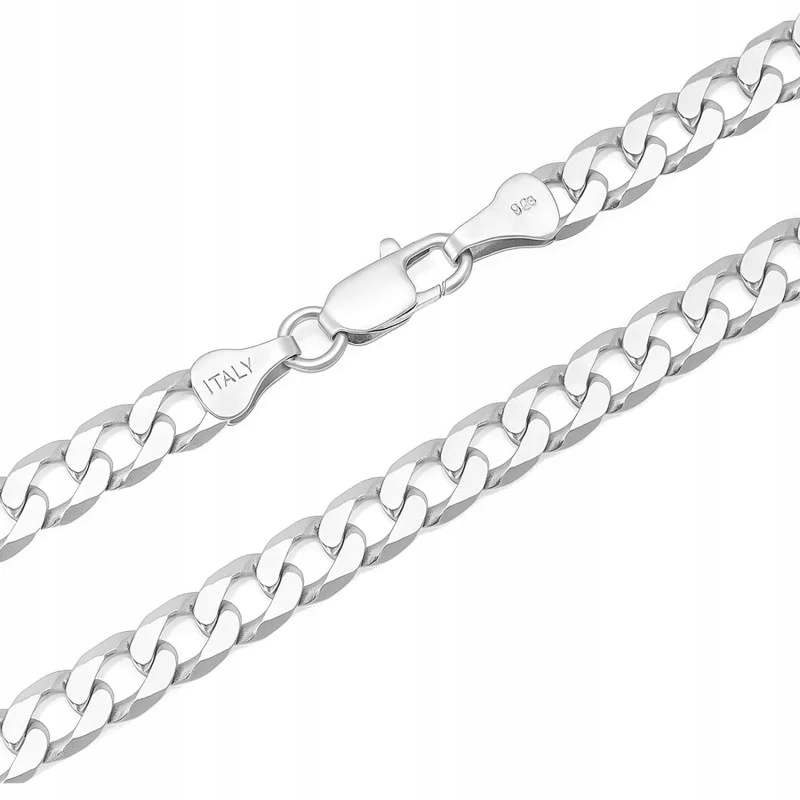 Stříbrný 925 rhodiovaný řetízek s pancířovou vazbou 27.16 g, elegantní doplněk