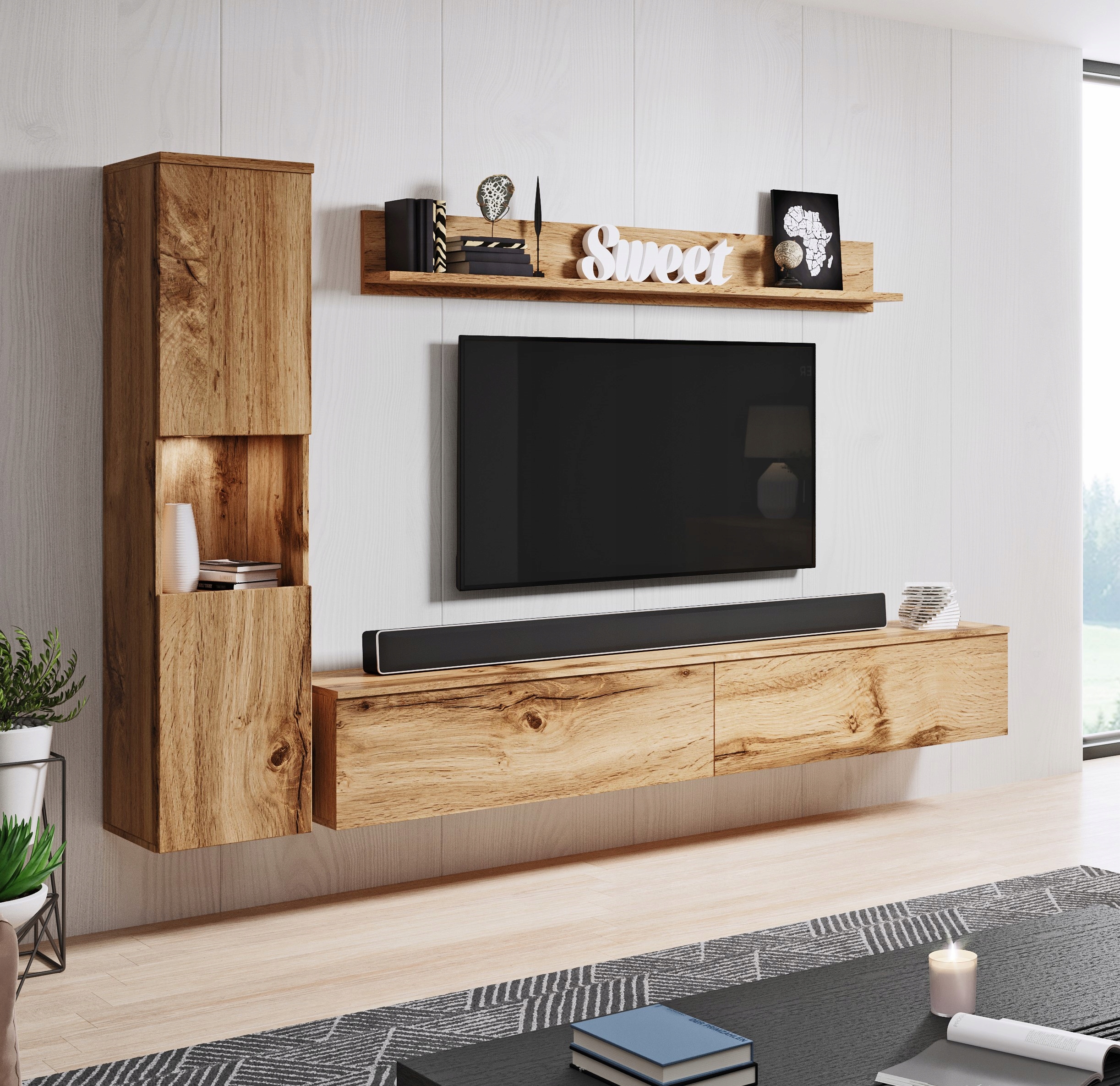 Komoda PARIS 110 Dąb Wotan Kolekcja Paris