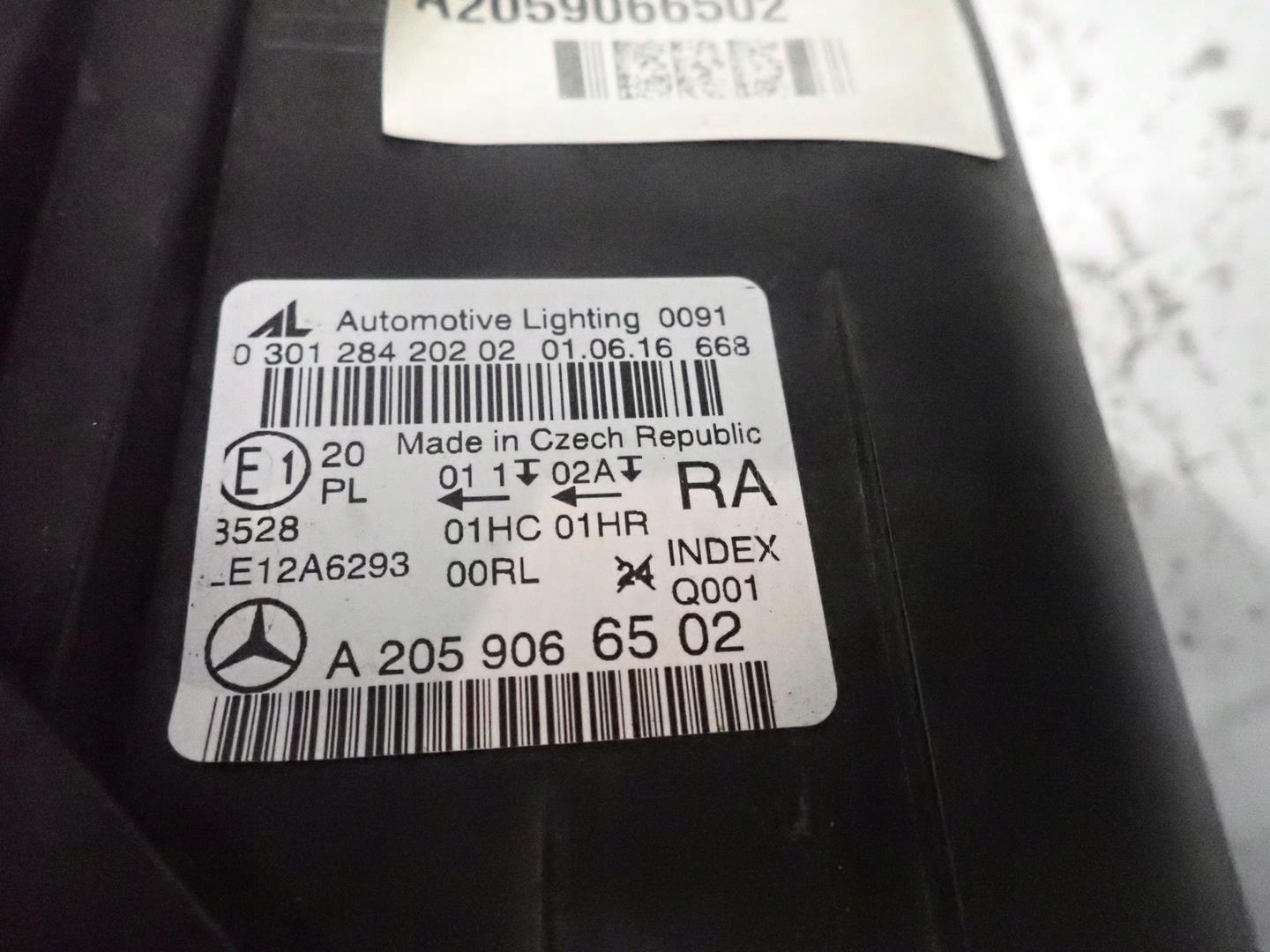 light front right MERCEDES C-KLASA W205 2014- A205