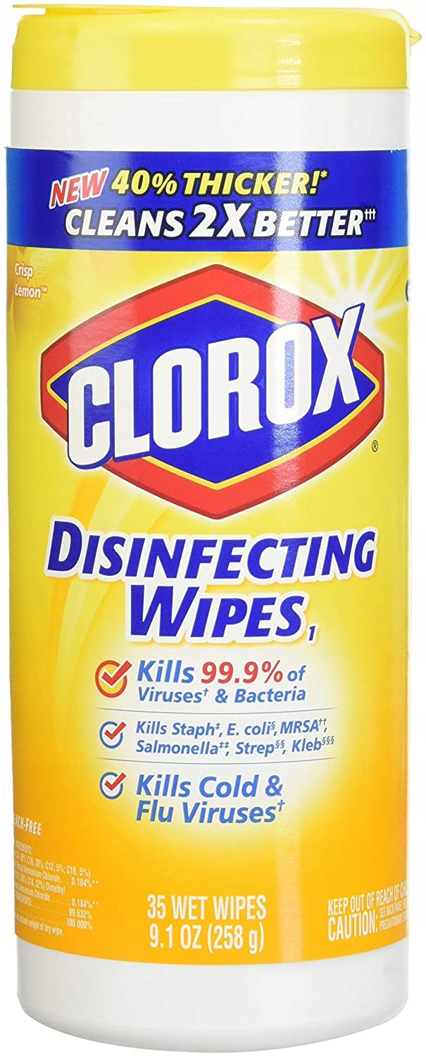 

Ściereczki Antywirusowe Clorox Lemon 35 Szt. z Usa