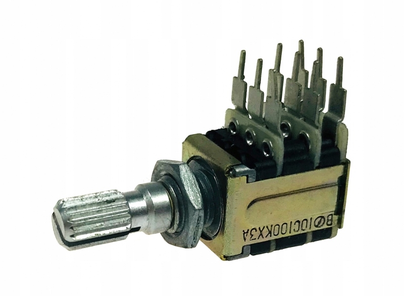 

Potencjometr obrotowy liniowy 3x100k, L=18mm