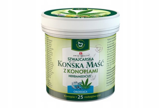 

Maść końska, chłodząca, z konopiami, 250 ml