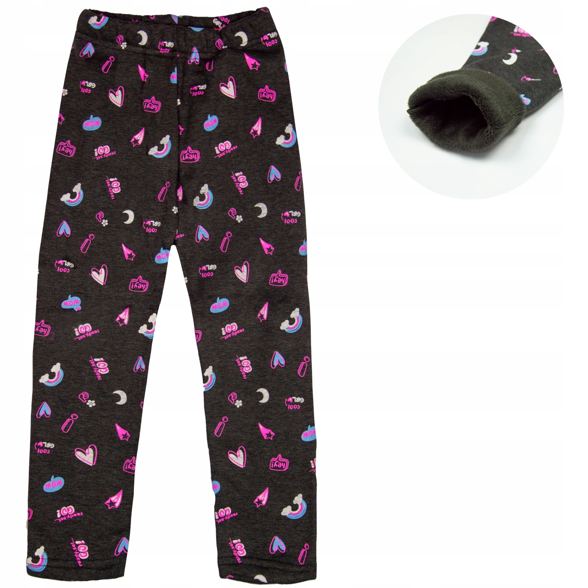 

Legginsy Ocieplane Futerkiem grube ciepłe zima 104