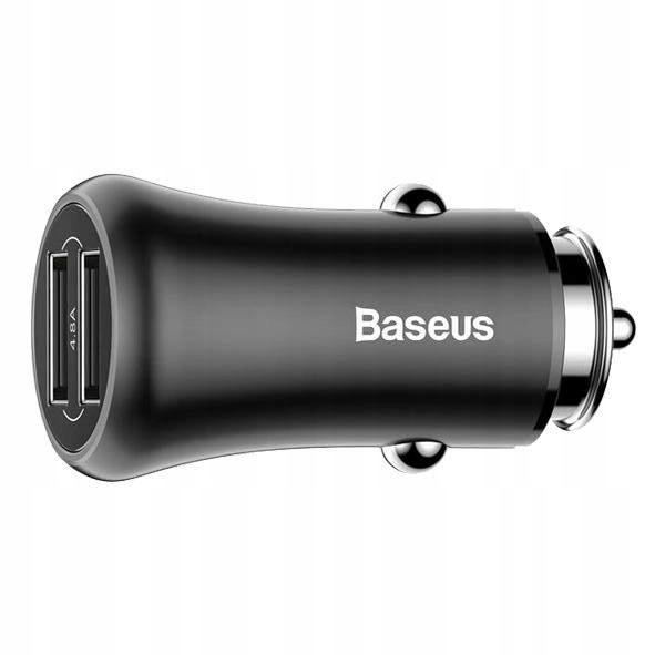 

Ładowarka Samochodowa 2xUSB 2,4A Baseus Aluminium