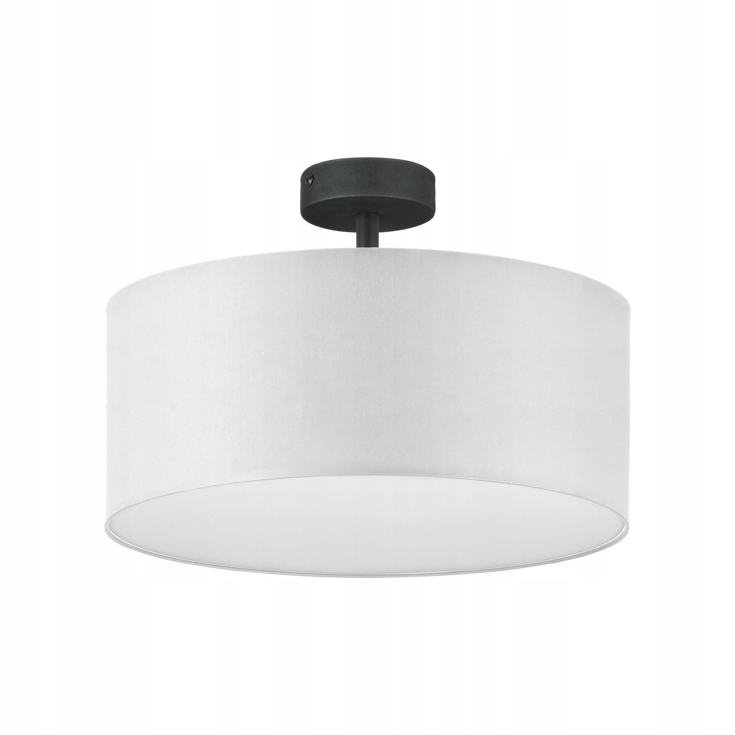 Stropná lampa Rondo Biely Abažúr 4xE27 40 cm Moderný dizajn Obývacia izba