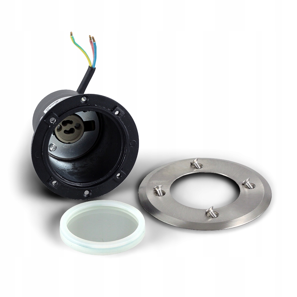 3 x OPRAWA lampa NAJAZDOWA GRUNTOWA IP67 + ŻARÓWKA LED GU10 7W NEUTRALNA Seria Folio