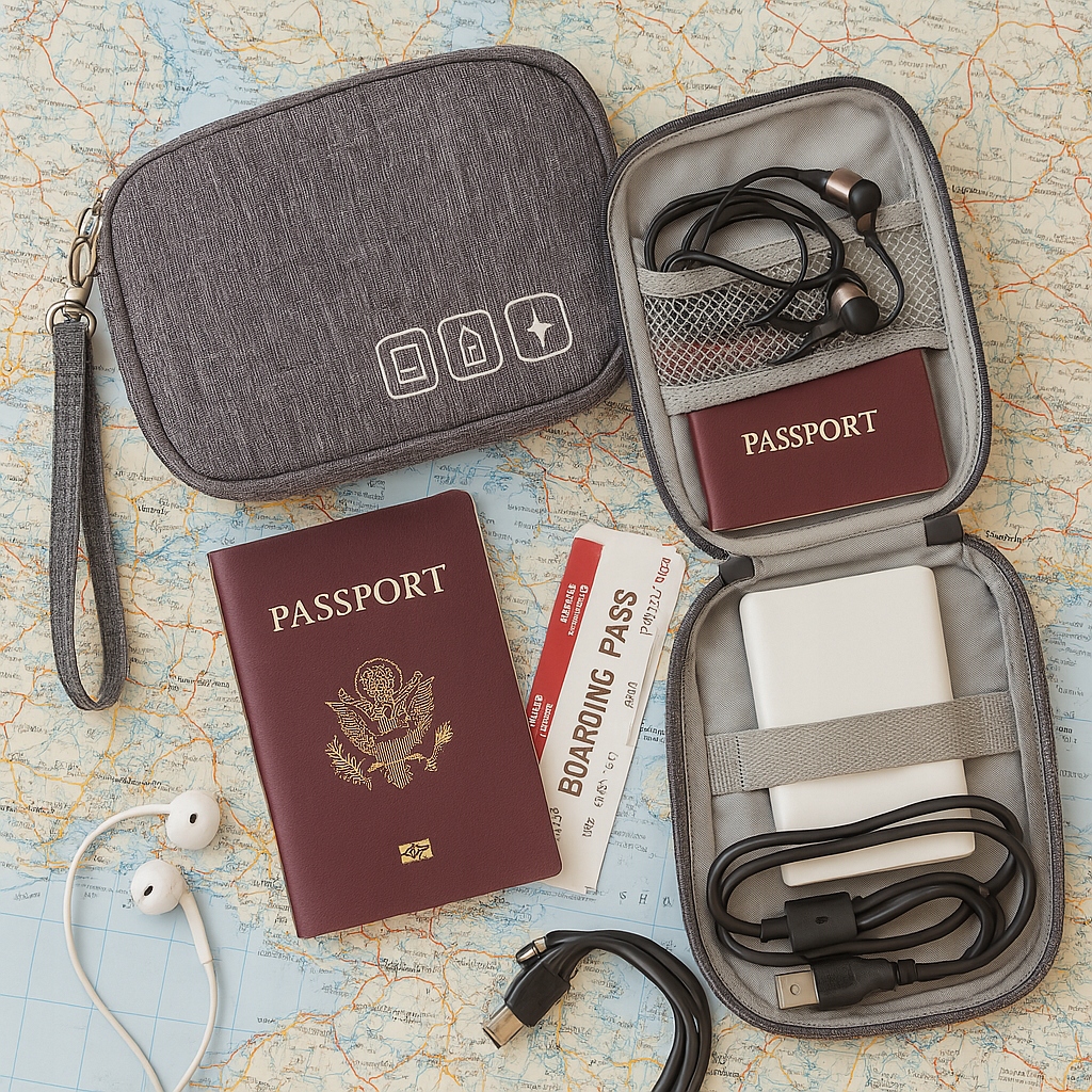 ORGANIZER PODRÓŻNY TORBA ETUI NA KABLE ŁADOWARKI Stan opakowania oryginalne