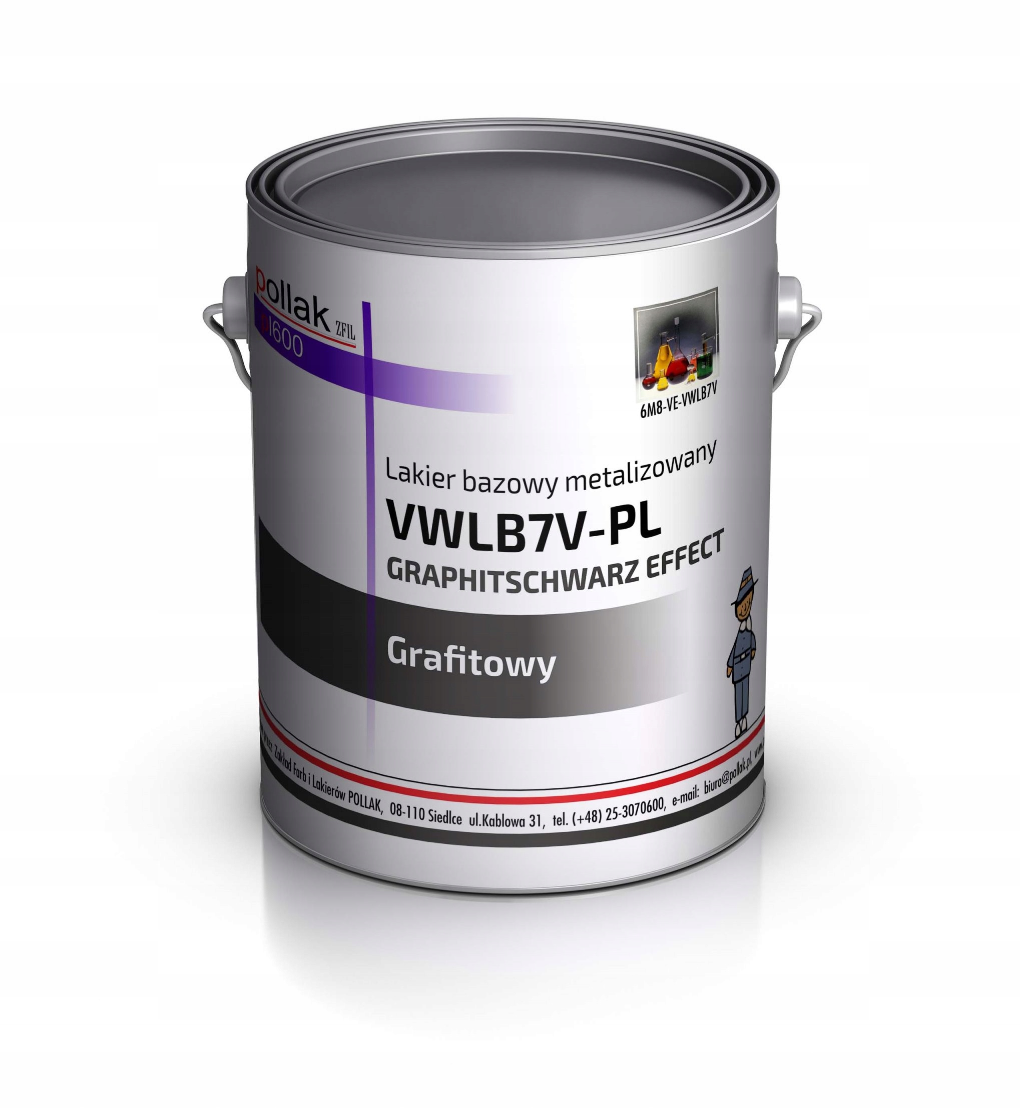 Lakier Bazowy LB7V Graphitschwarz Volkswagen 4 L Rodzaj bazowe