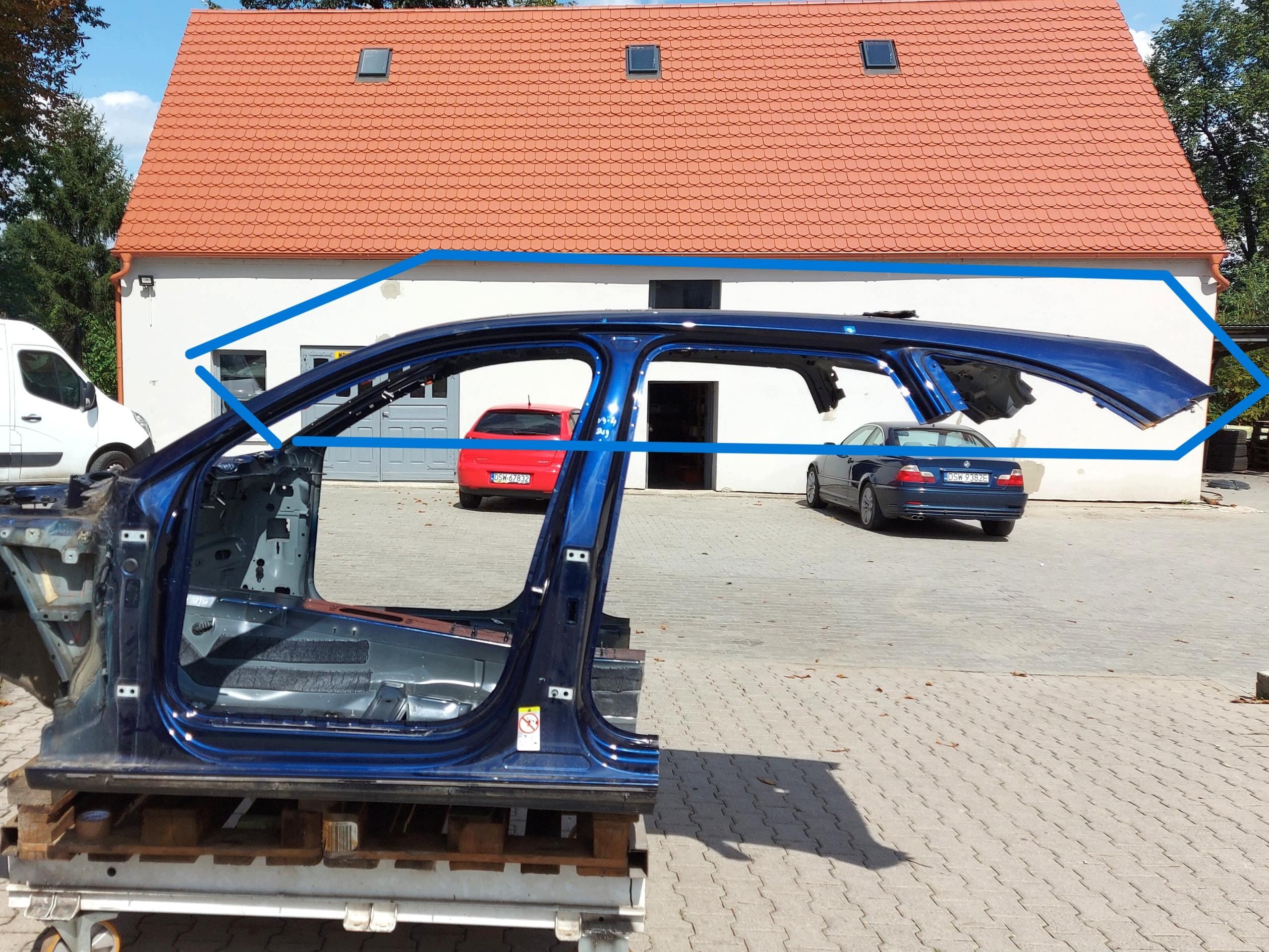 Audi A4 B9 8W LIFT Kombi 8W9 dach blauer LX5H