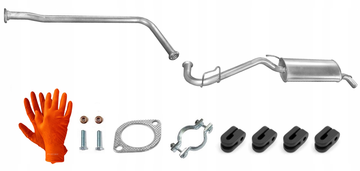 Renault Clio 1.2 1.9D (1990-1998) Trubka Středová Tlumič Koncový