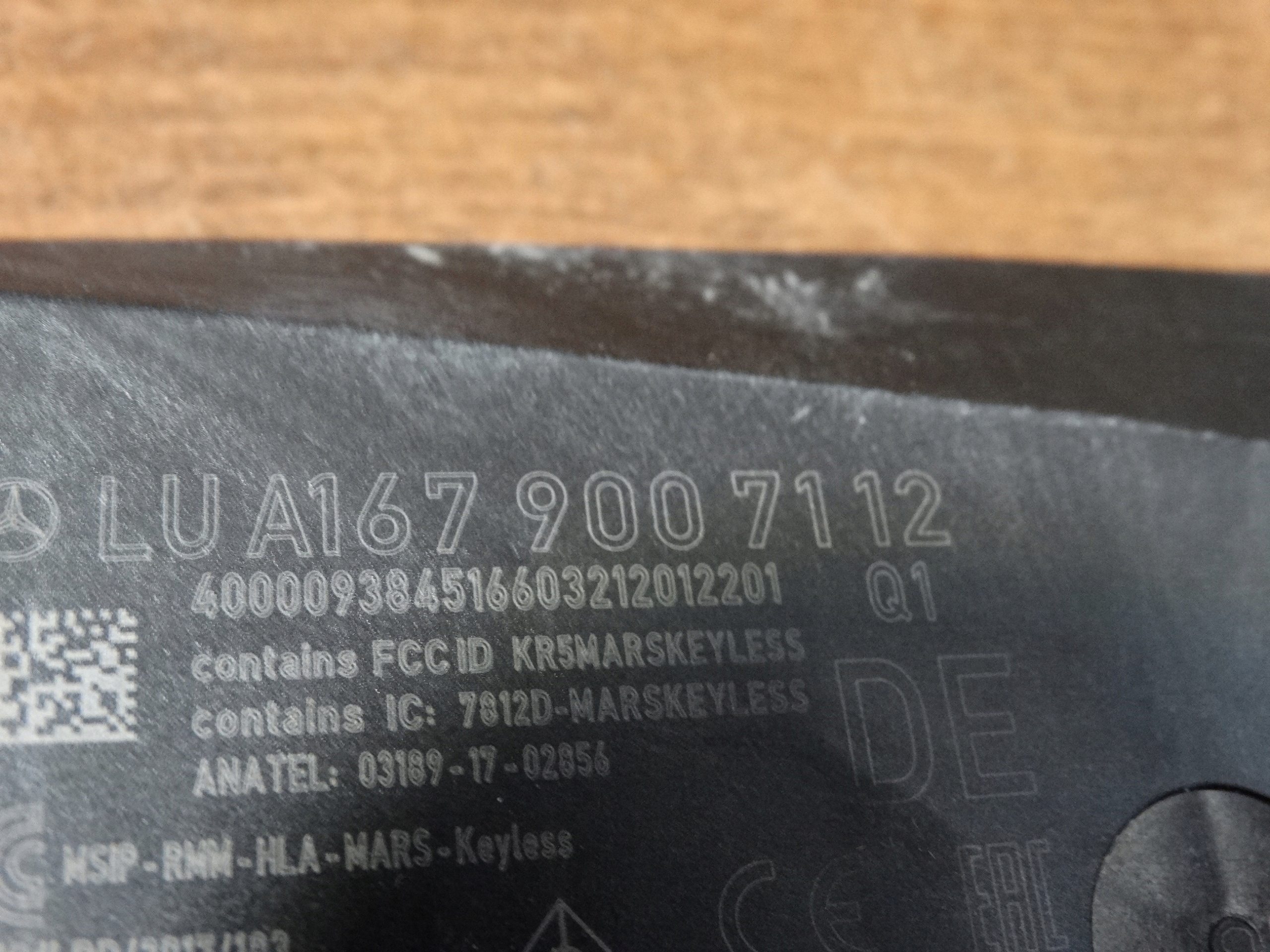 IDEALNY modulo KEYLESS MERCEDES W118 W177 W167 1 9