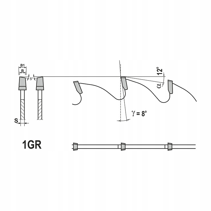 TARCZA DO DREWNA 80X20MM 16Z PODCINAK STOŻKOWY Marka Globus