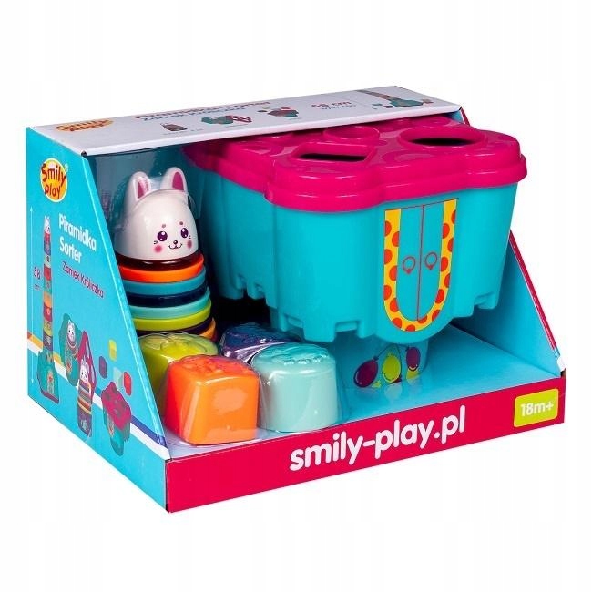 

Zamek Króliczka Piramidka Smily Play SP83667 MIX