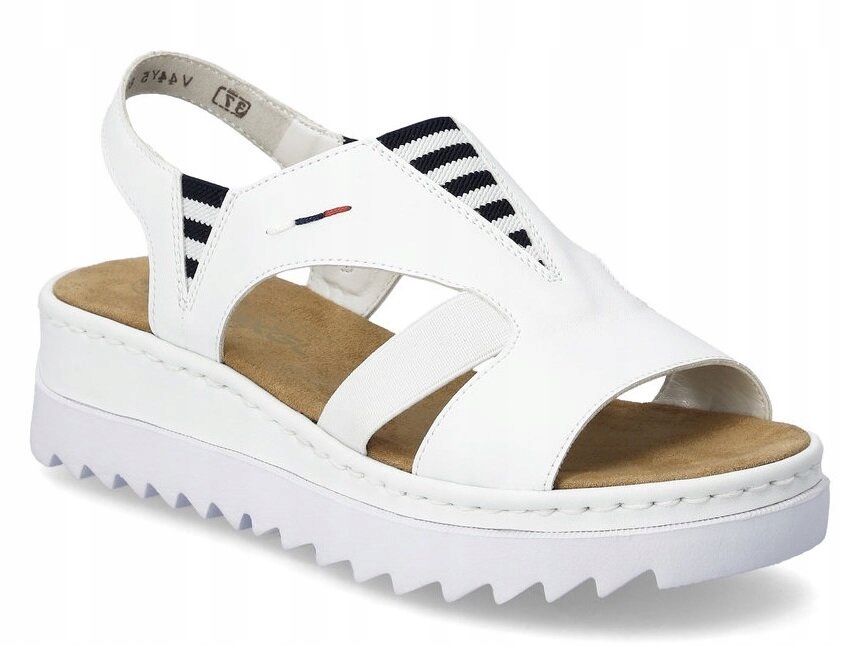 Dámské sandály Rieker V44Y5-80 platforma bílé vel. 37