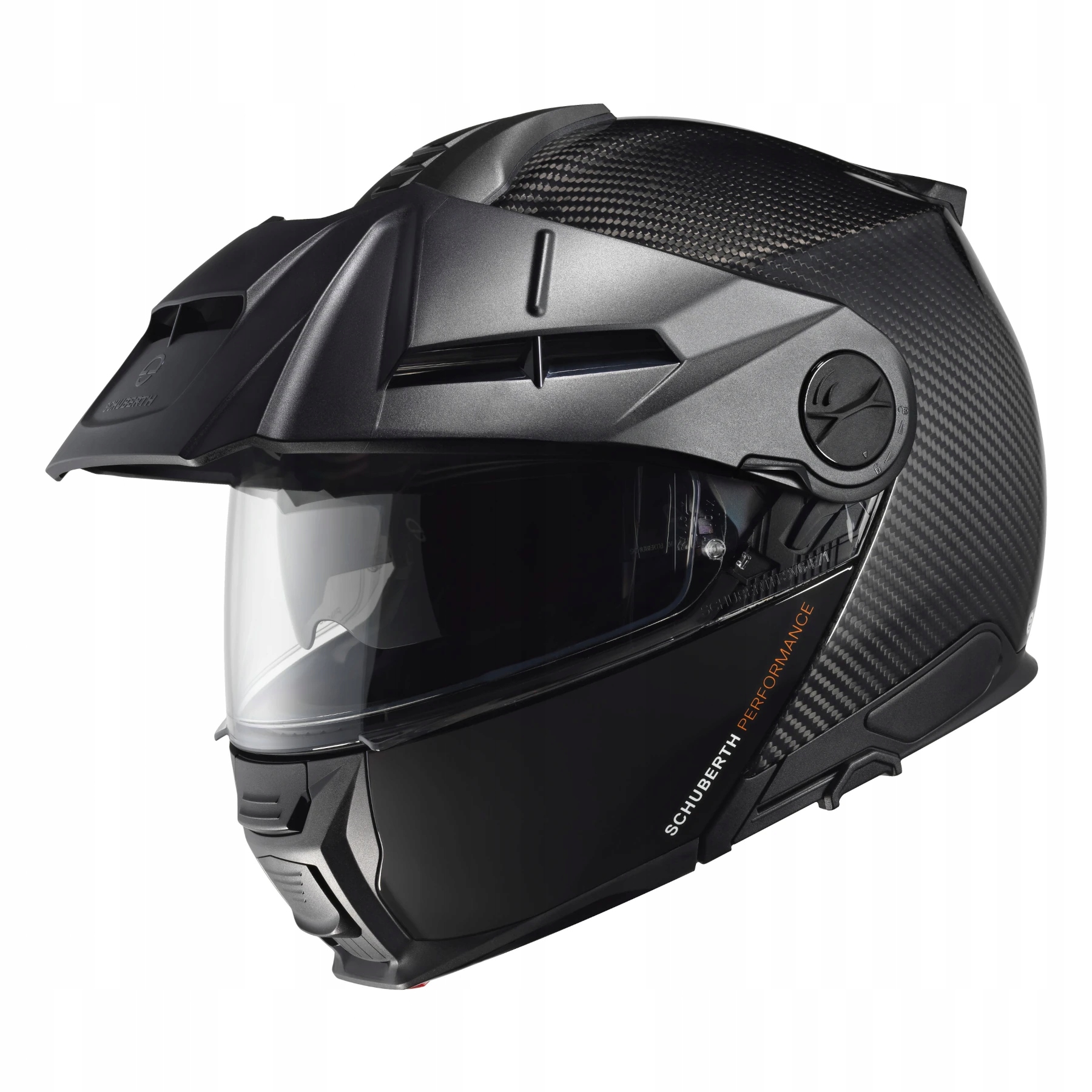 Čeľusťová Prilba Schuberth E2 Carbon Glossy Black Adventure So Strieškou, veľkosť L
