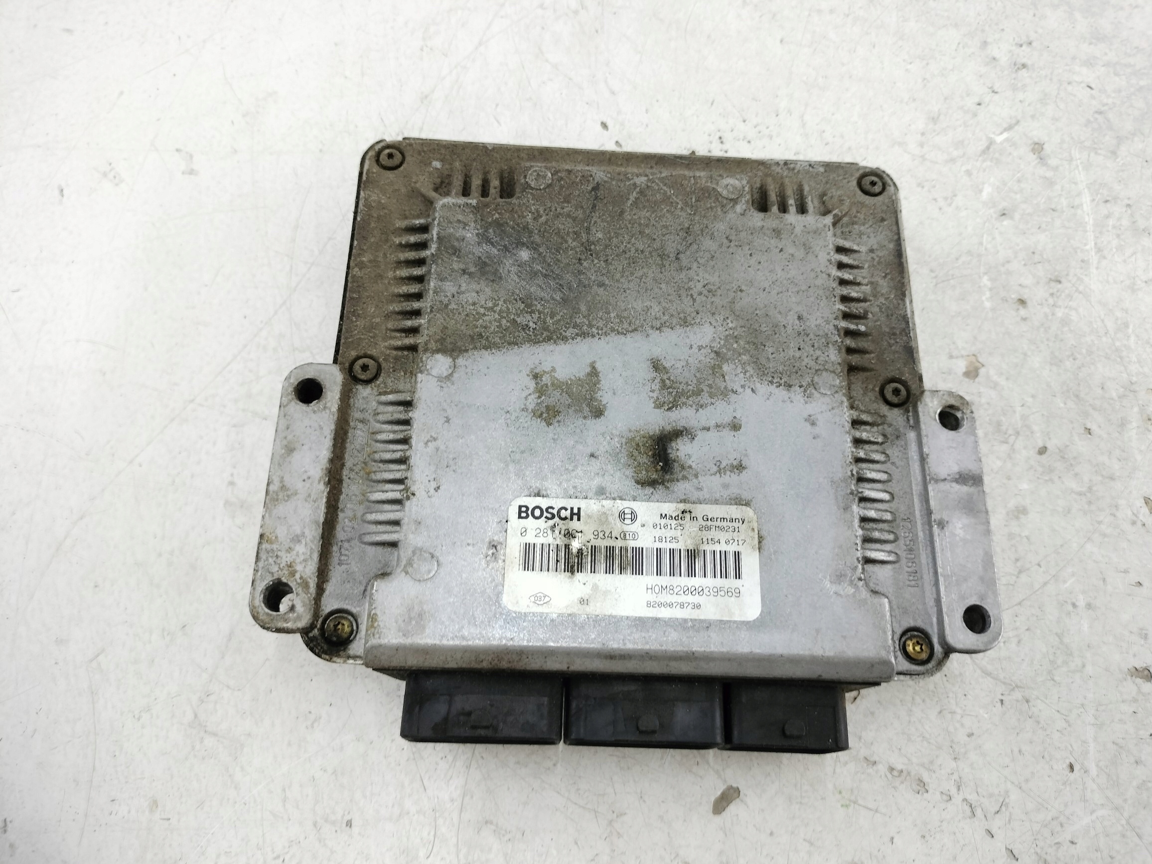 computer motore RENAULT 0281001934 8200039569