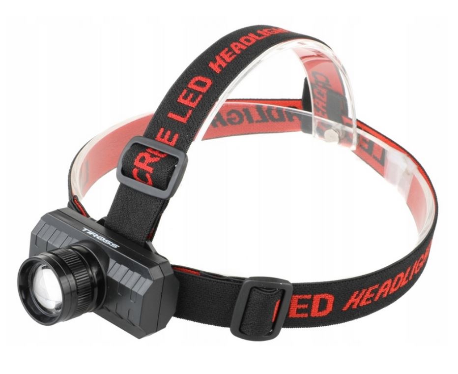 LATARKA CZOŁOWA LED AKUMULATOROWA MOCNA 1200mAh REGULOWANY ZOOM + MICRO USB