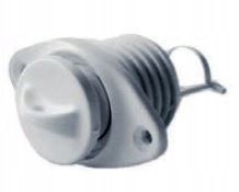 KOREK SPUSTOWY MM OWAL BIAŁY