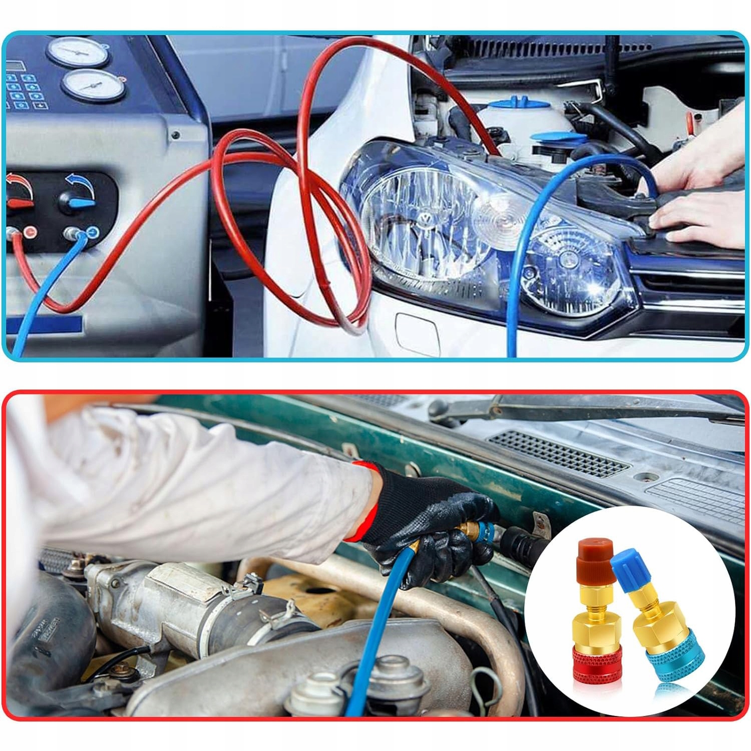 SZYBKOZŁĄCZA REDUKCJA ZŁĄCZKA ZŁĄCZKI DO KLIMATYZACJI R1234YF R134A 2X Kod producenta SZYBKOZŁĄCZA R1234YF R134A