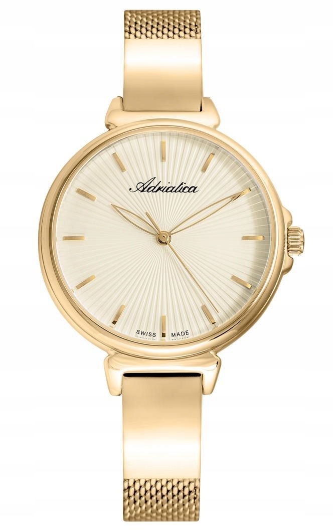Nové Originální dámské hodinky Adriatica A3744.1111Q zlaté