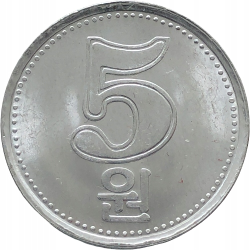 48953. Korea Północna, 5 wonów, 2005r. - B