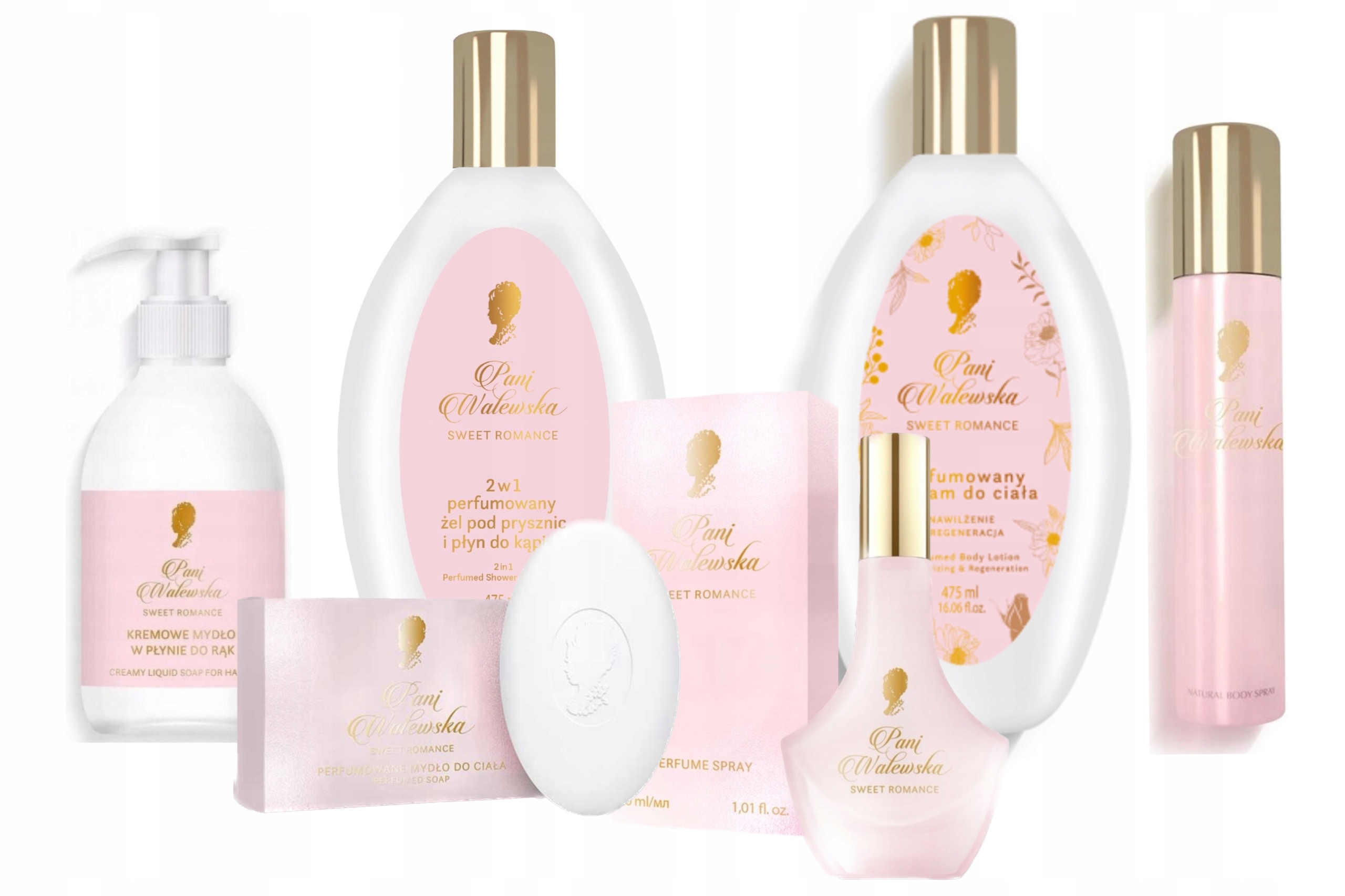Pani Walewska Sweet Romance perfumy mydło żel balsam dezodorant zestaw 6szt
