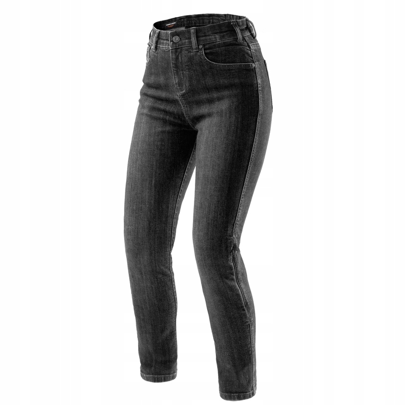 Dámske Motocyklové Džínsy Rebelhorn Classic Washed Black Monolayer (W36/28)