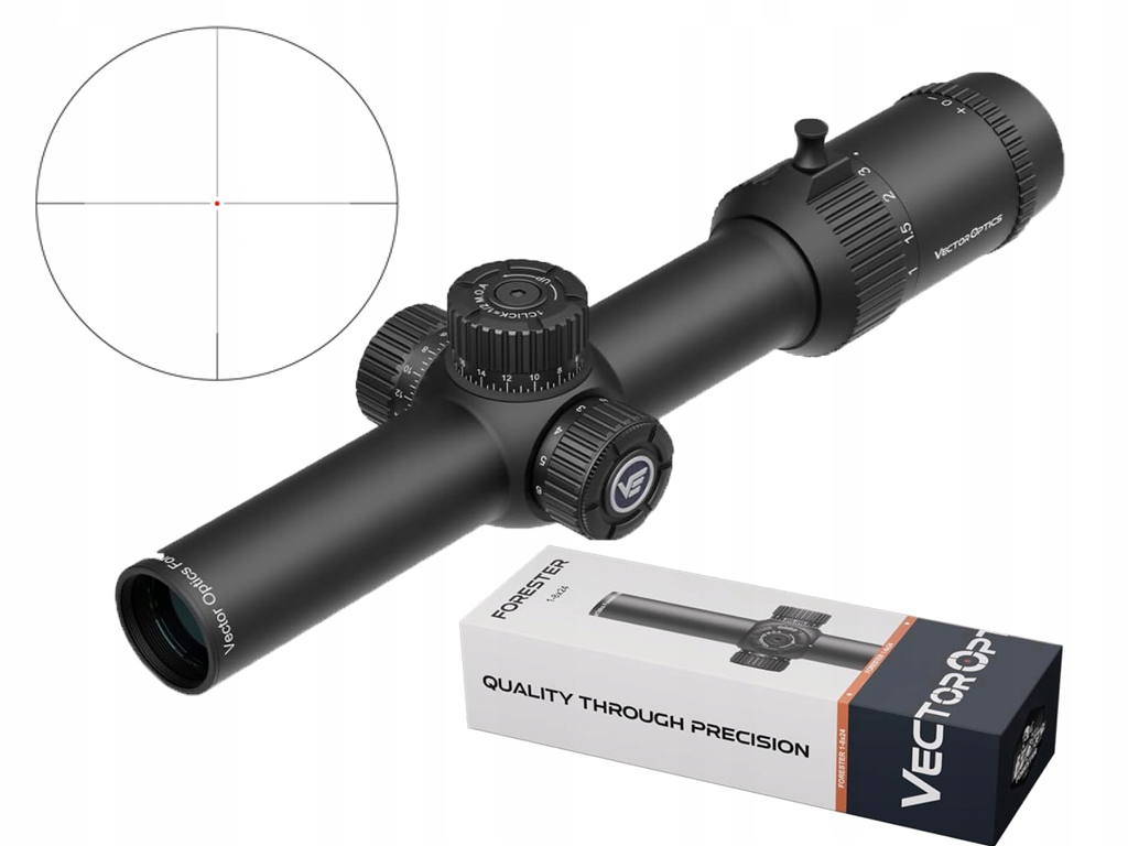 Luneta biegowa Vector Optics Forester 1-8x24 Sfp SCOC-38