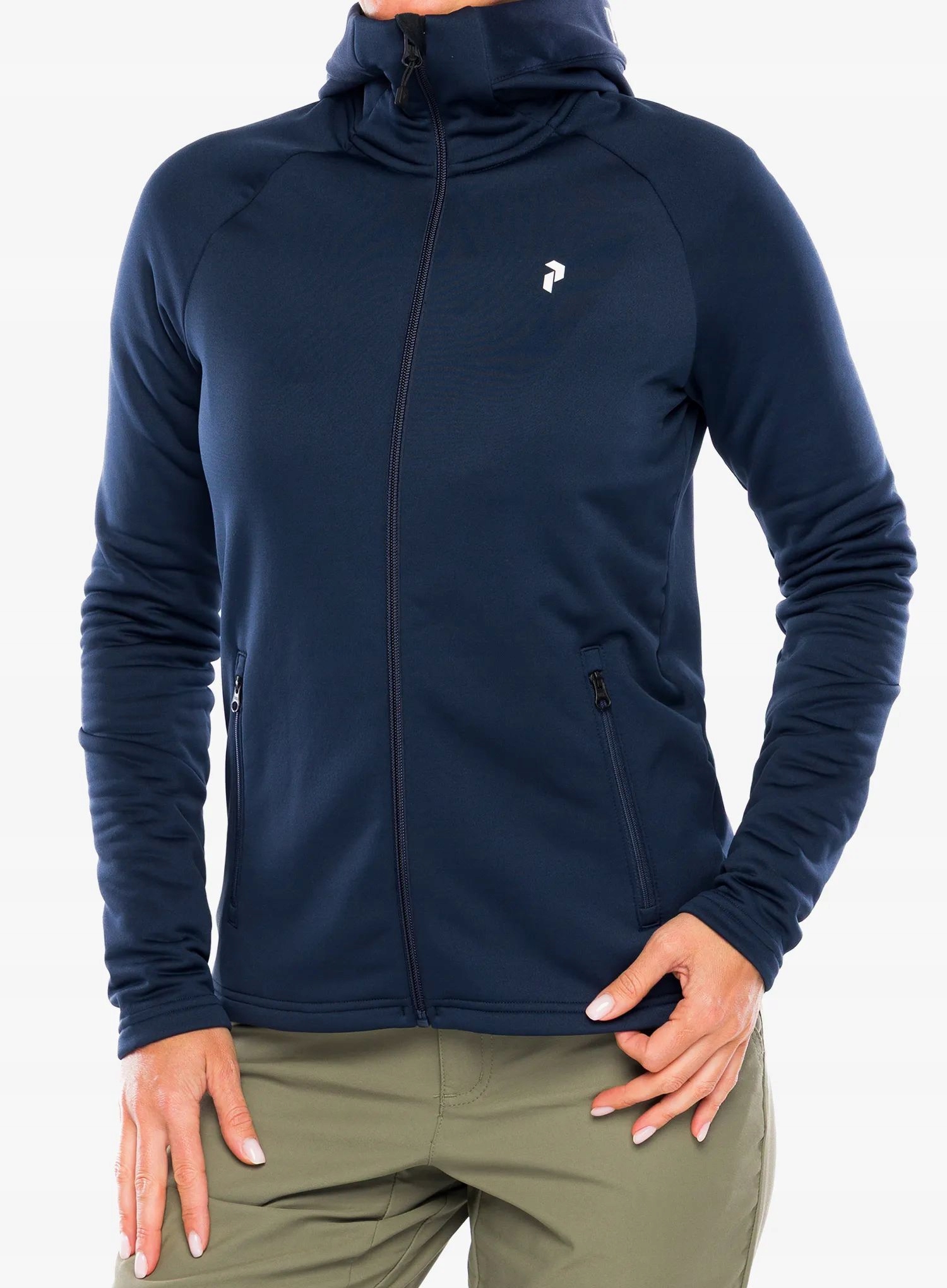 Bluza rozpinana damska Peak Performance Rider Essentials Zip Hood blue L