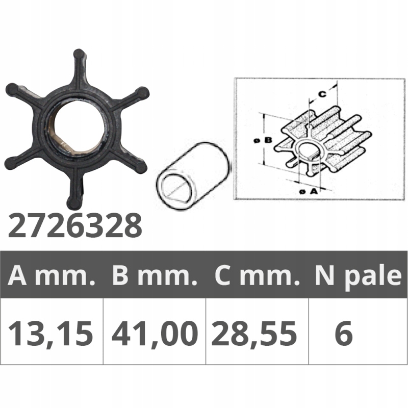 Wirnik Honda 9,9-15 Km, 43275