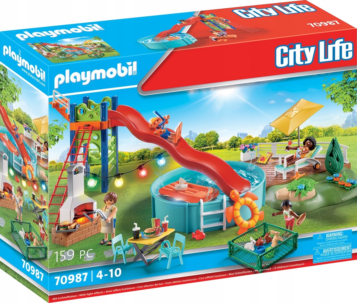 

Playmobil Przyjęcie Basen Ze Zjeżdżalnią 70987