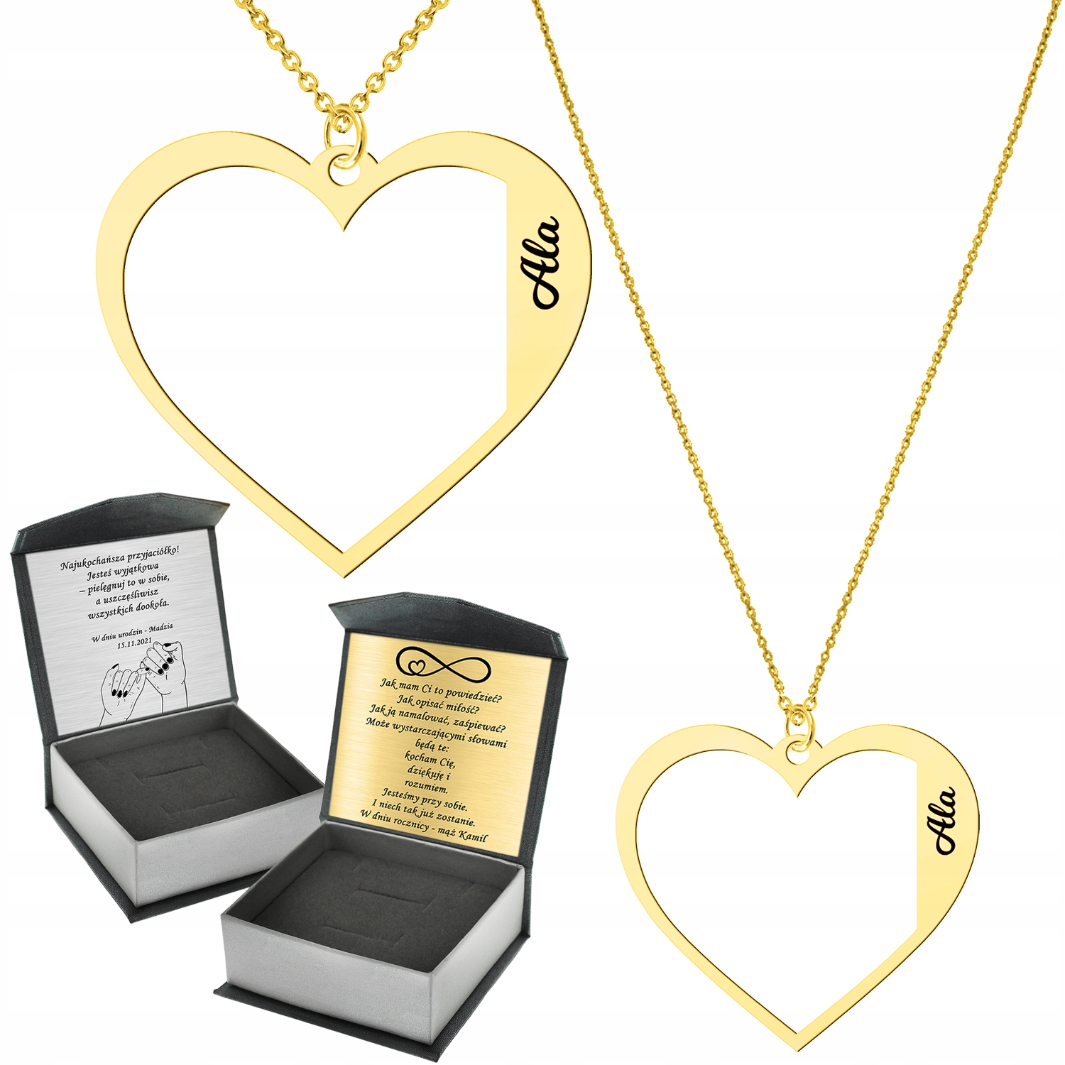 Zlatý Náhrdelník Máme Babičce S Jmény Vnoučat Dětí