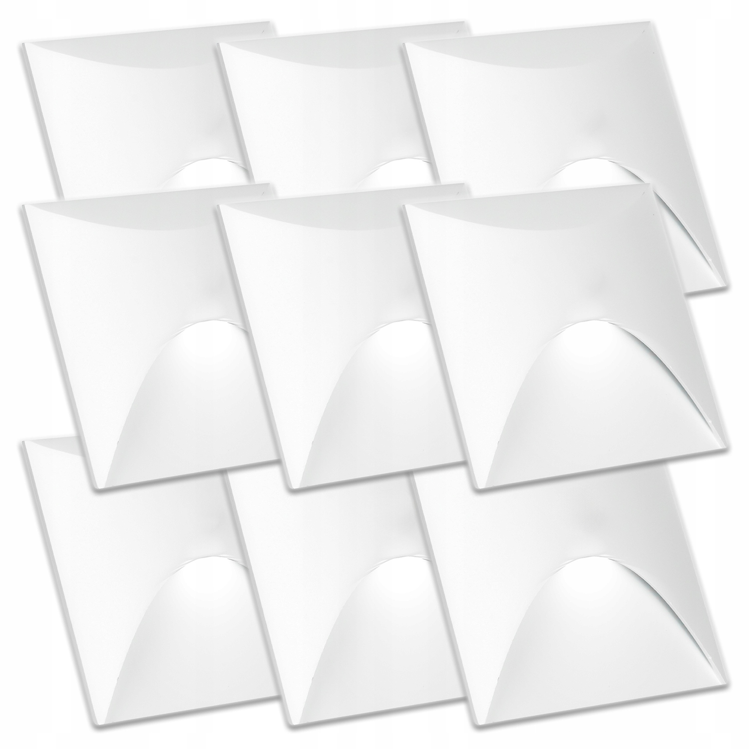 9 x Aluminiové Svítidlo Schodišťové Osvětlení Senzor Soumraku